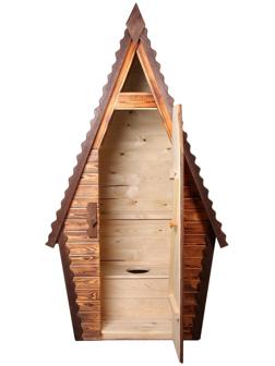 Туалет дачный, деревянный, 280 × 152 × 115 см, 1 и 2 - го сорта, «Теремок»