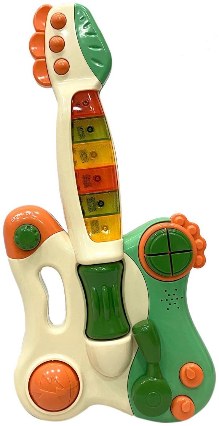 Музыкальный детский центр-гитара Everflo Rock, green