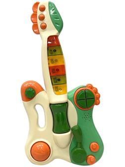 Музыкальный детский центр-гитара Everflo Rock, green