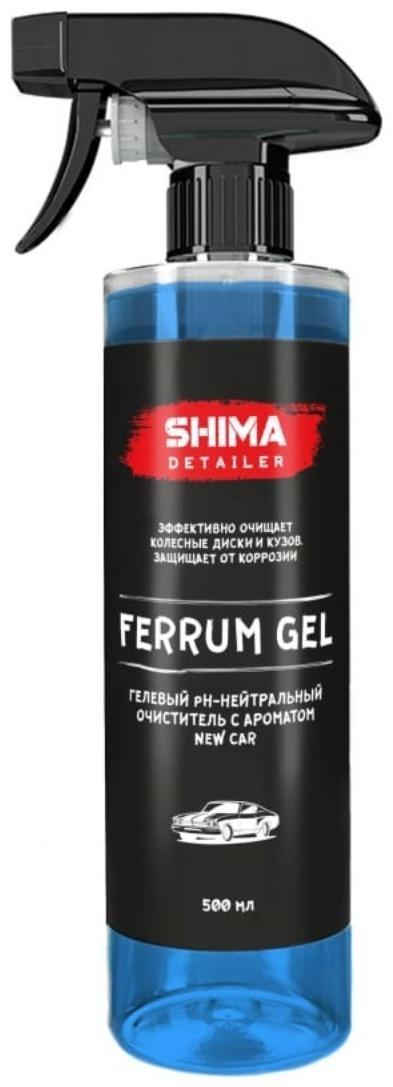 Очиститель дисков SHIMA DETAILER FERRUM GEL Ph-нейтральный, гелевый, новая машина, 500 мл
