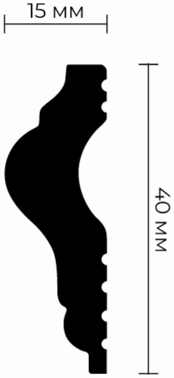 Молдинг U-40 15х40х2000мм