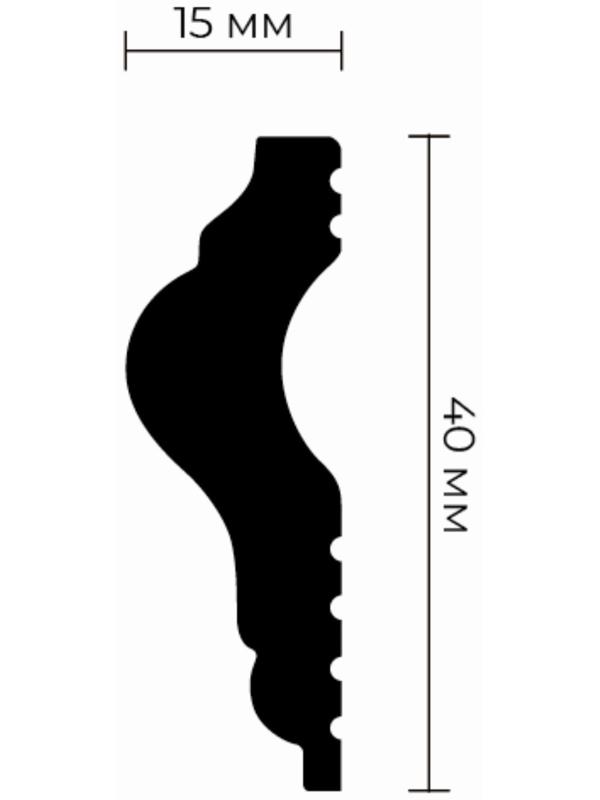 Молдинг U-40 15х40х2000мм