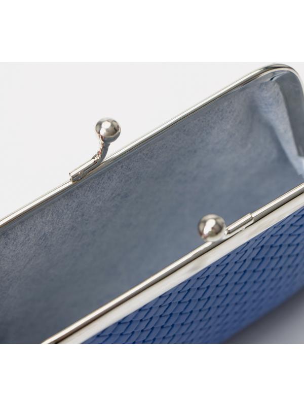 Кошелёк на фермуаре, цвет синий