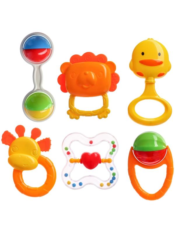 Набор погремушек «Счастливый малыш», 6 шт