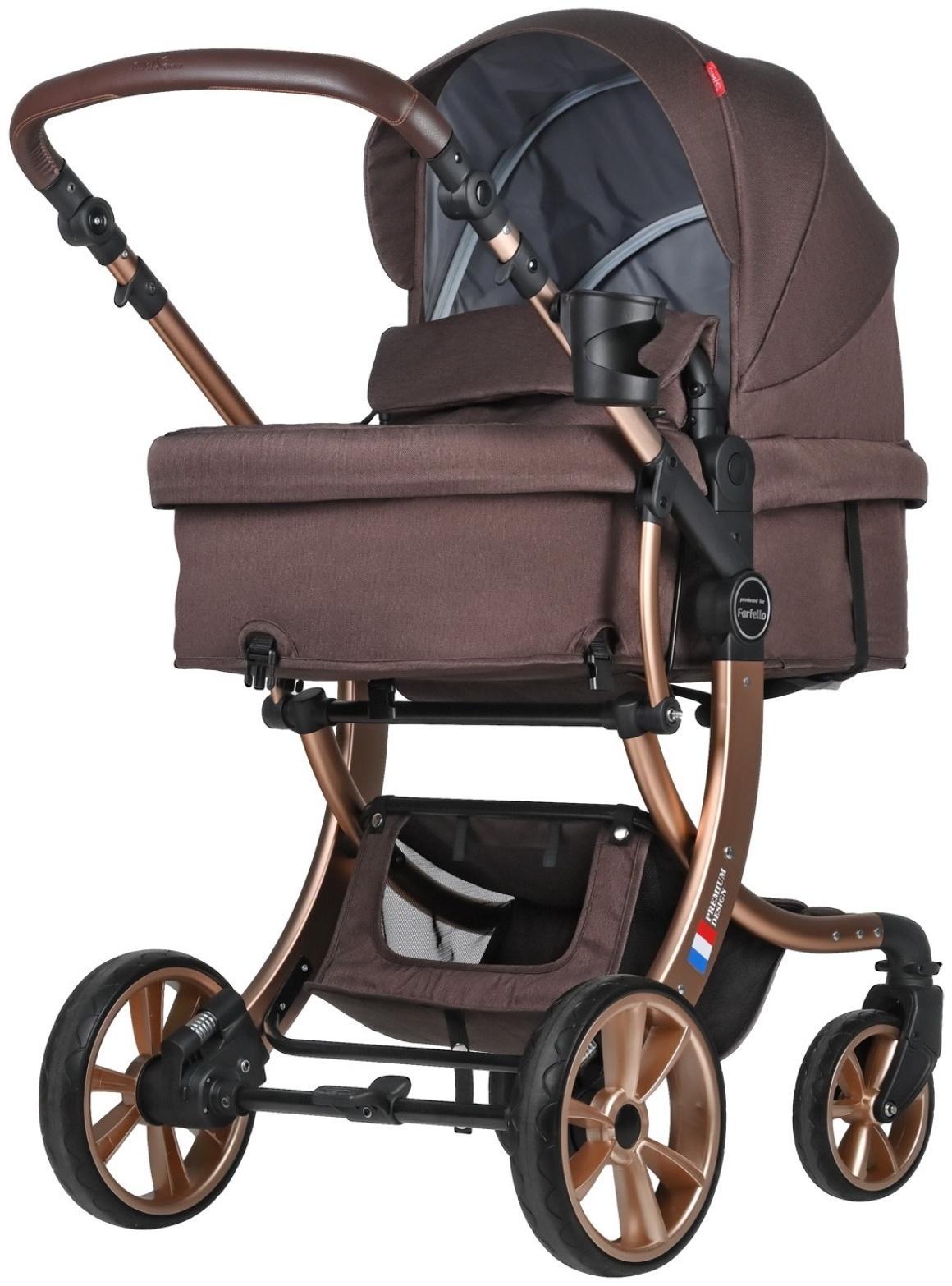 Коляска трансформер Farfello Aimile Original, цвет шоколадный