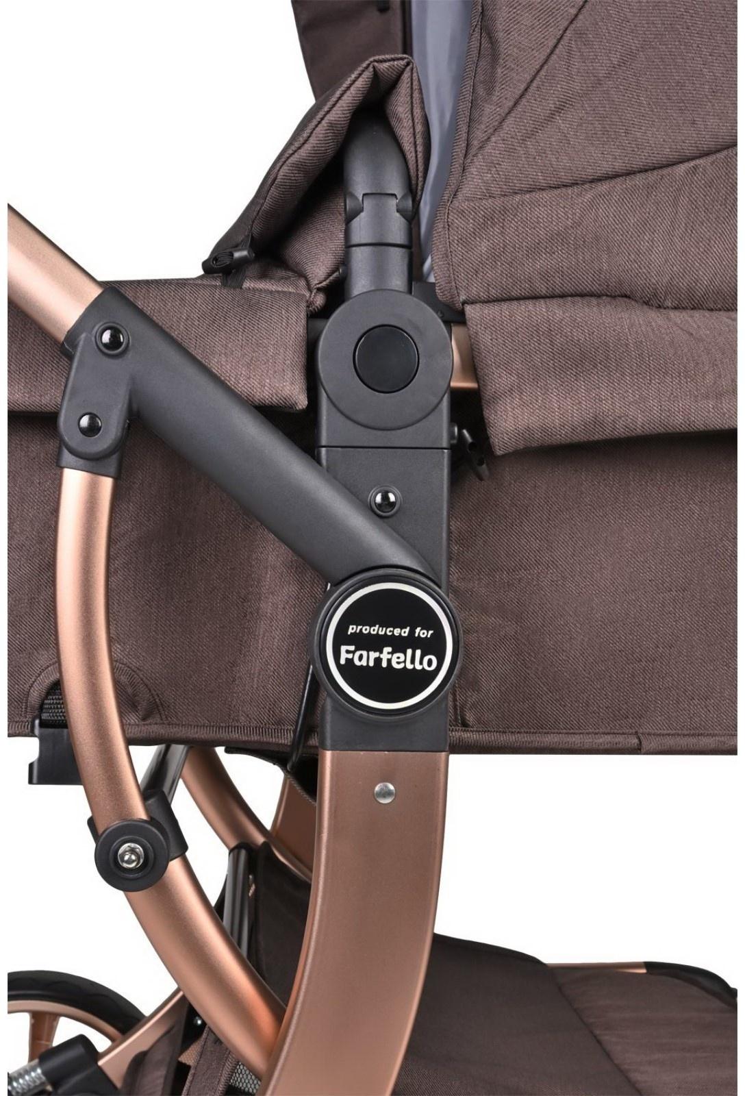 Коляска трансформер Farfello Aimile Original, цвет шоколадный