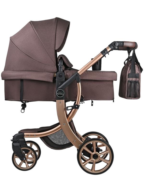 Коляска трансформер Farfello Aimile Original, цвет шоколадный