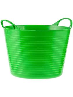 Ведро строительное, 14 л, гибкое, пластик, зелёное