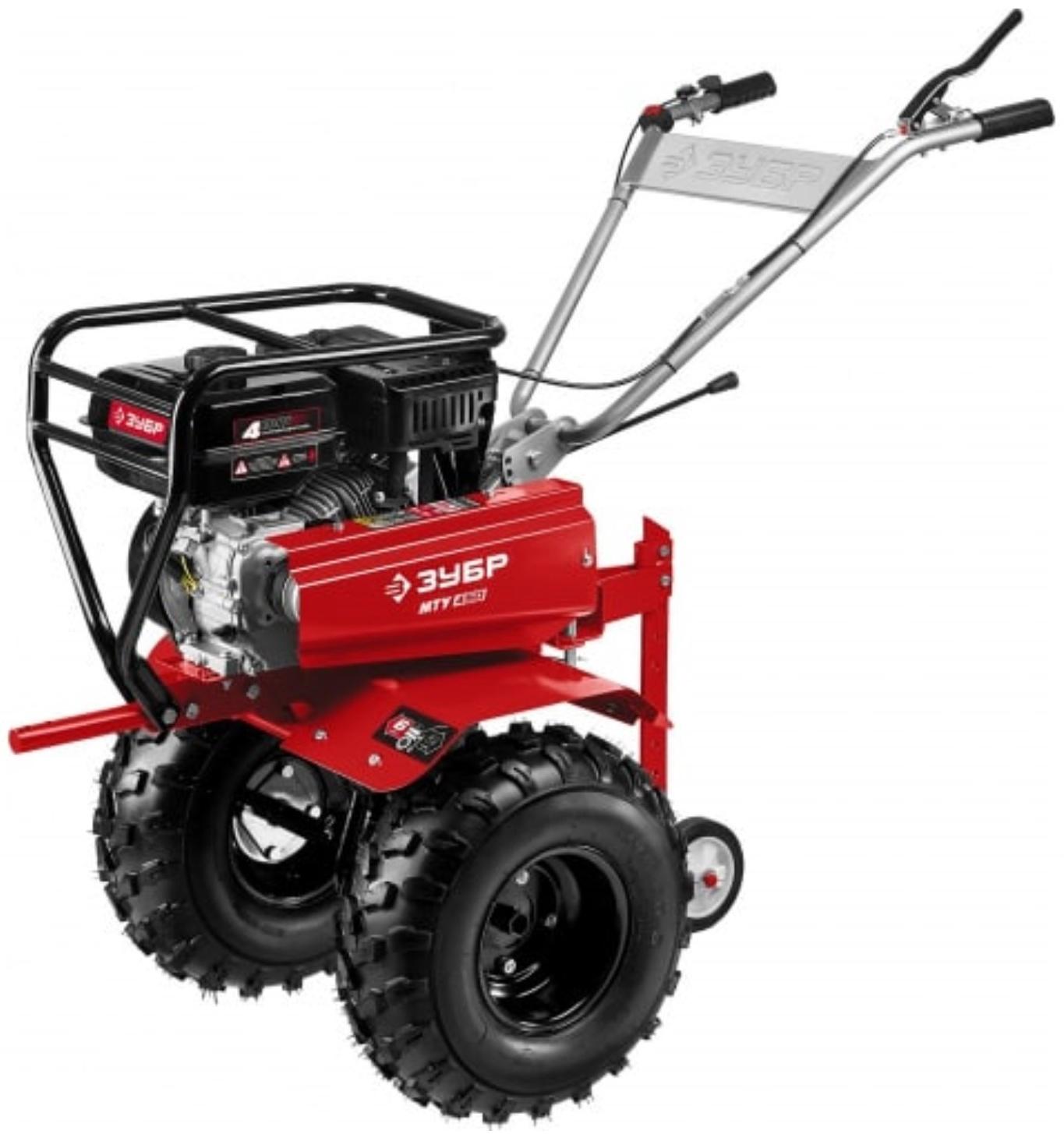 Мотоблок бензиновый ЗУБР МТУ-450, 5150 Вт, 6 л., ширина/глубина 60-85/35 см, скорости 6/2