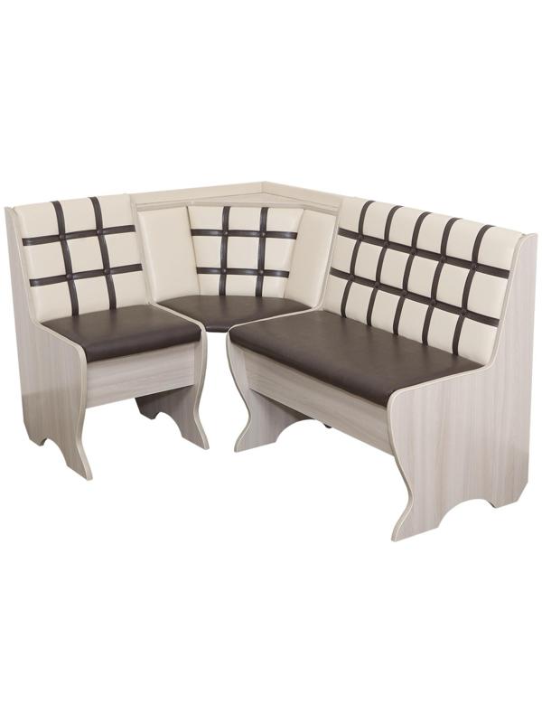 Кухонный уголок КУ-19 Л, категория-1, 1030х540х830, Ясень шимо светлый бежевый/Коричневый