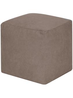 Пуфик «Куб», велюр, цвет бежевый