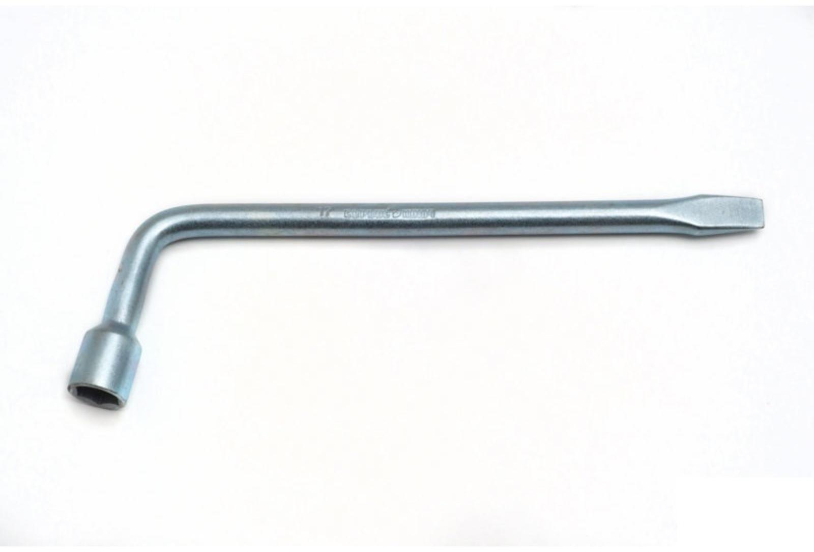 Баллонный ключ СЕРВИС КЛЮЧ 77771, с длинной ручкой, Г-образный, кованый 17 x 375 мм