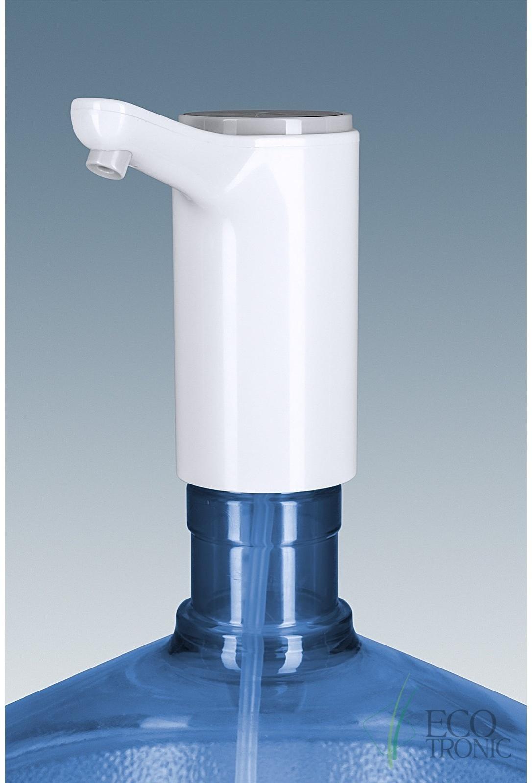 Помпа Ecotronic PLR-110, электрическая, 4 Вт, 1.5 л/мин, 1200 мАч, от USB, белая