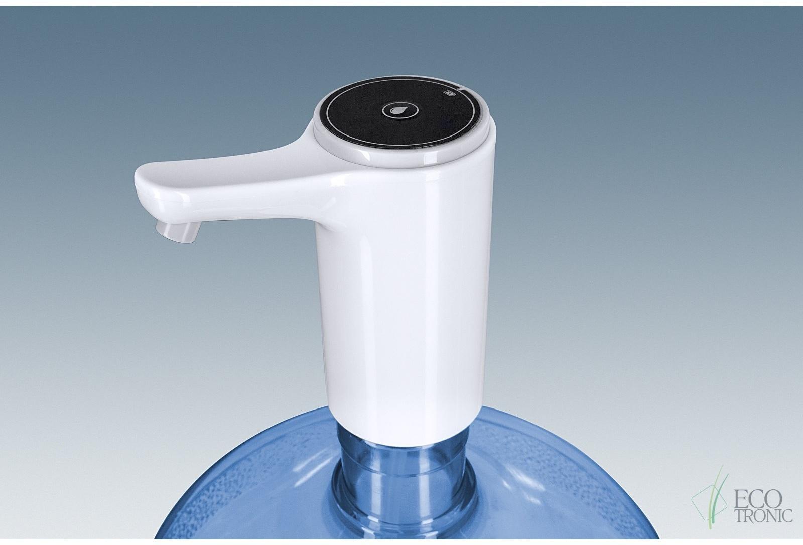 Помпа Ecotronic PLR-110, электрическая, 4 Вт, 1.5 л/мин, 1200 мАч, от USB, белая