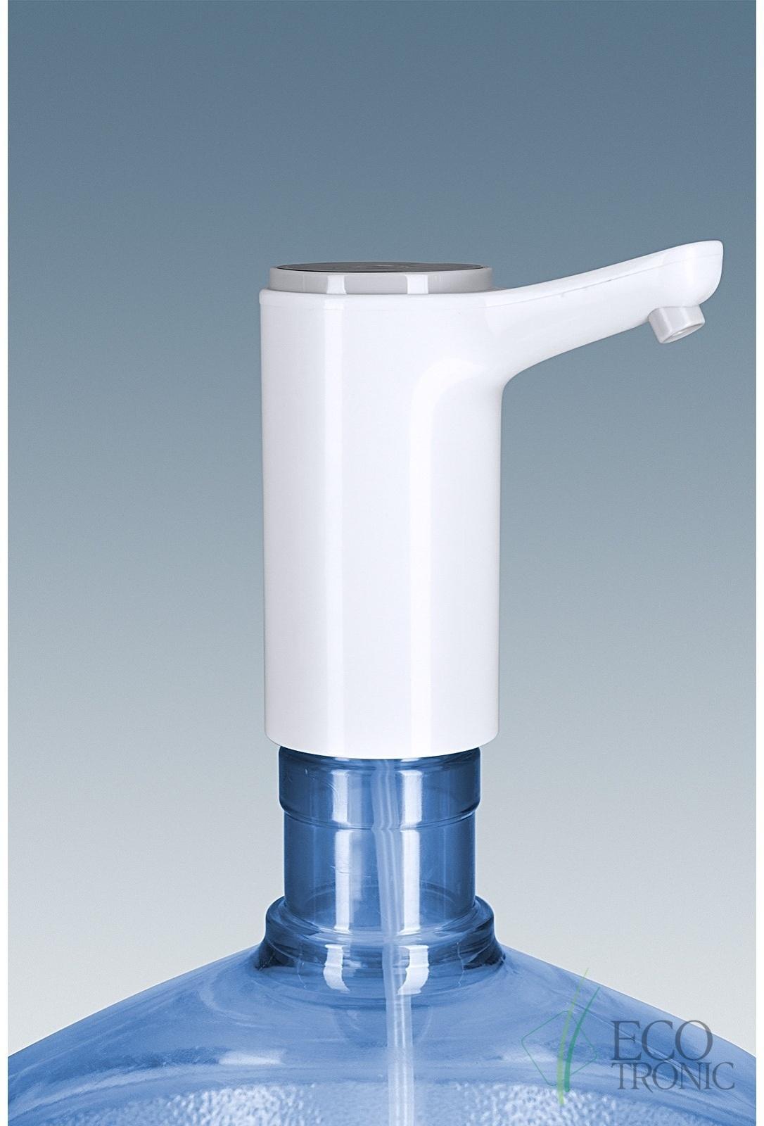 Помпа Ecotronic PLR-110, электрическая, 4 Вт, 1.5 л/мин, 1200 мАч, от USB, белая