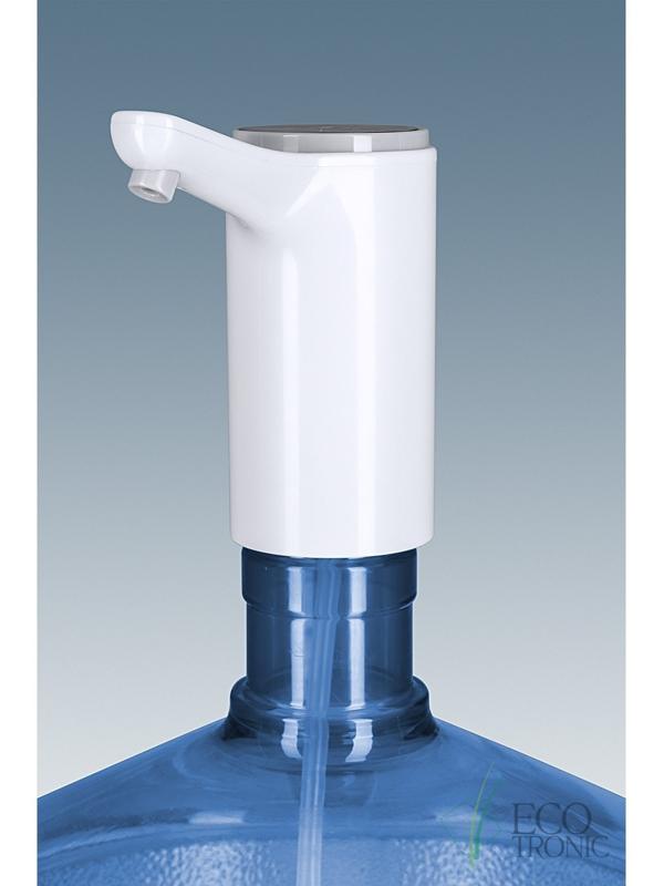 Помпа Ecotronic PLR-110, электрическая, 4 Вт, 1.5 л/мин, 1200 мАч, от USB, белая