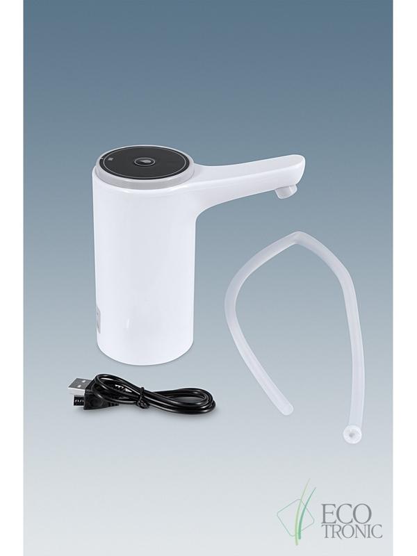 Помпа Ecotronic PLR-110, электрическая, 4 Вт, 1.5 л/мин, 1200 мАч, от USB, белая