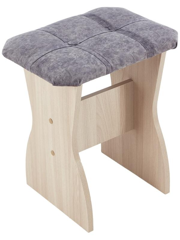 Кухонный уголок А-17, 1180х1620х820, Ясень шимо светлый/Серый велюр