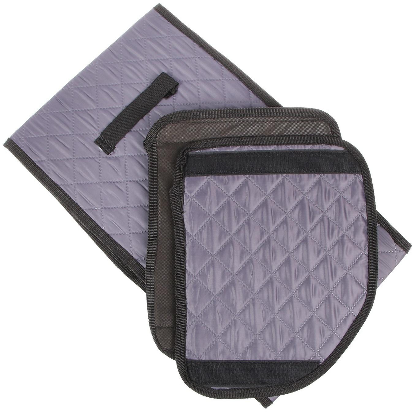 Органайзер саквояж в багажник автомобиля Cartage, оксфорд стеганый, 33 см, серый