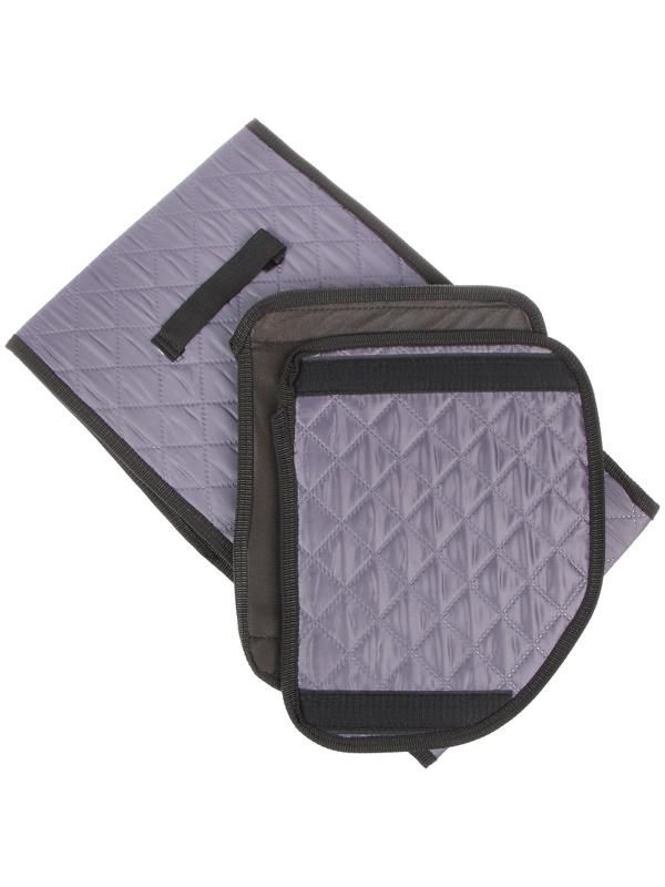 Органайзер саквояж в багажник автомобиля Cartage, оксфорд стеганый, 33 см, серый