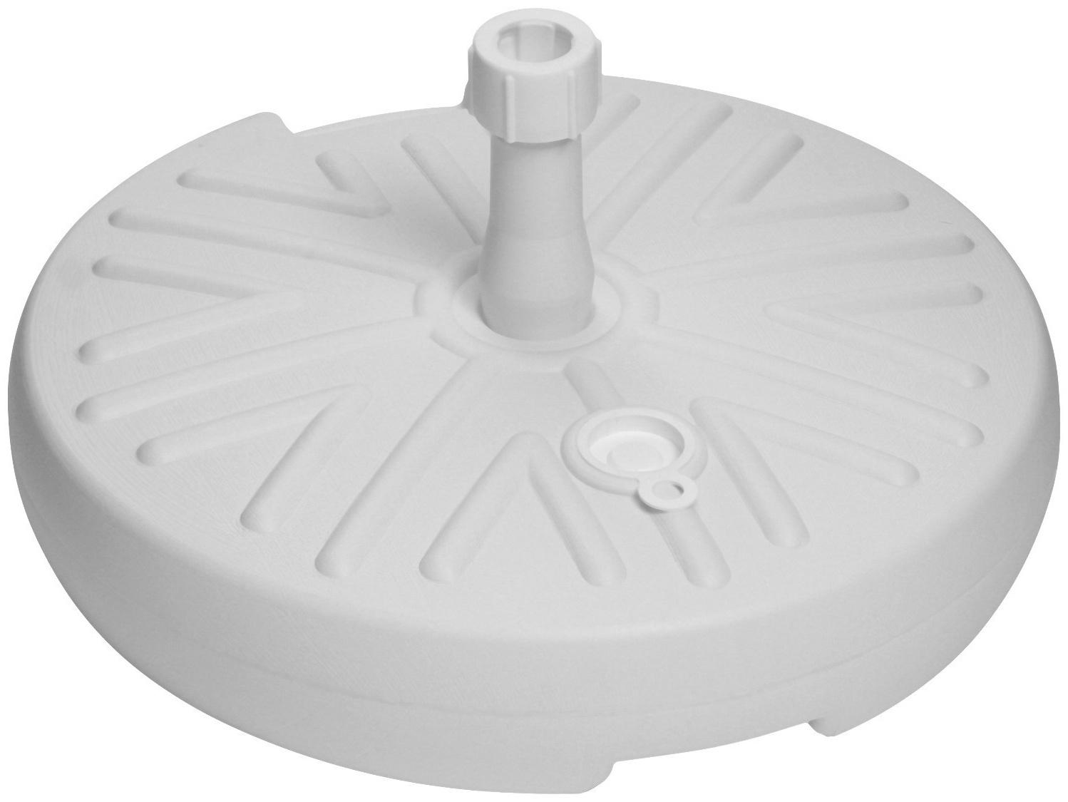 Подставка под зонт круглая белая, диаметр 49 см, высота 10 см