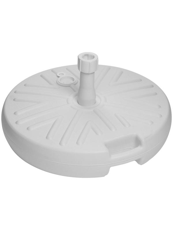 Подставка под зонт круглая белая, диаметр 49 см, высота 10 см