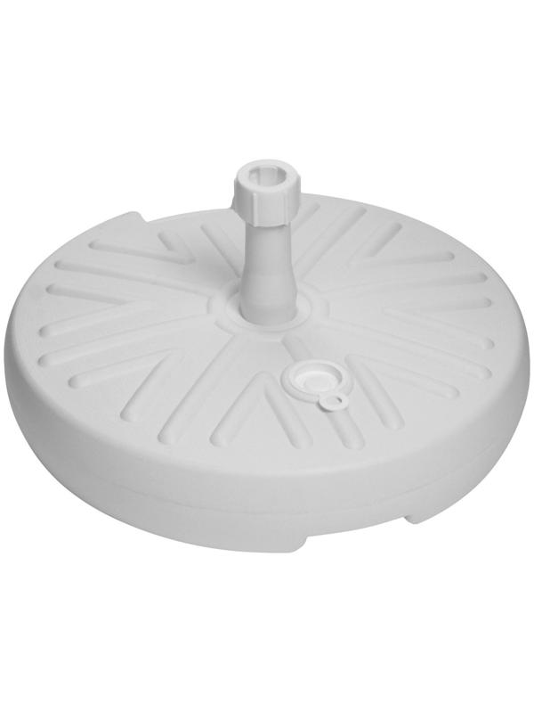 Подставка под зонт круглая белая, диаметр 49 см, высота 10 см