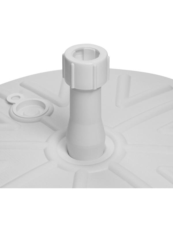 Подставка под зонт круглая белая, диаметр 49 см, высота 10 см