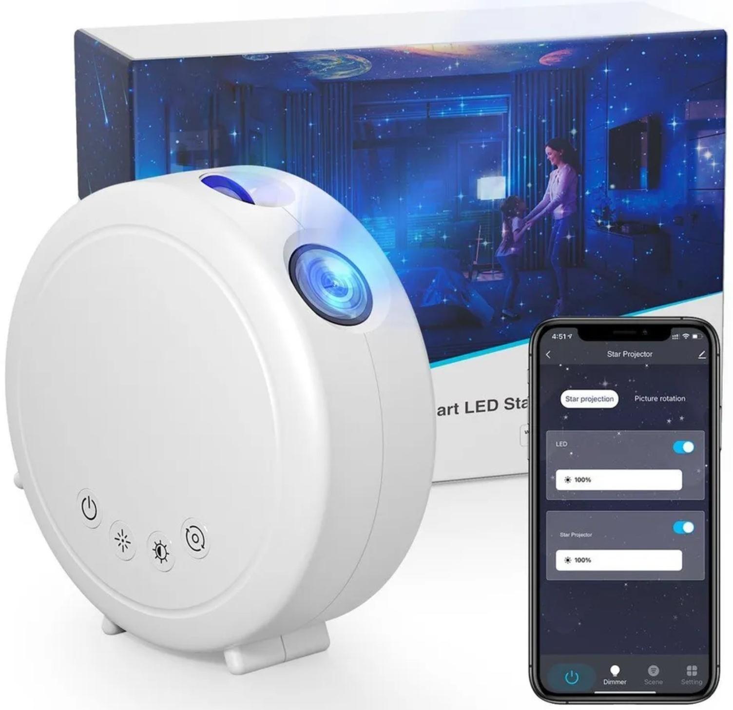 Светильник Проектор Звёздного Неба Nitebird Star Projector LB4, Wi-Fi, 10 Вт