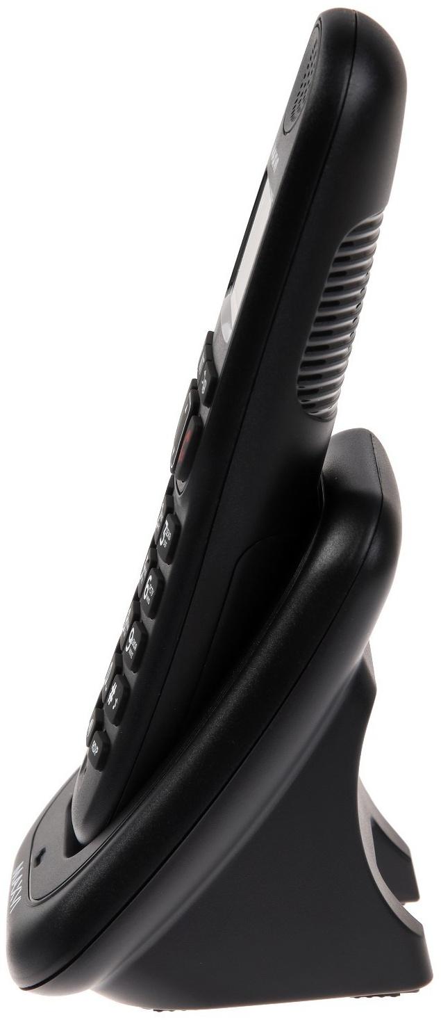Радиотелефон DECT Maxvi AM-01, Caller ID, интерком, спикерофон, АОН, конференц-связь, черный