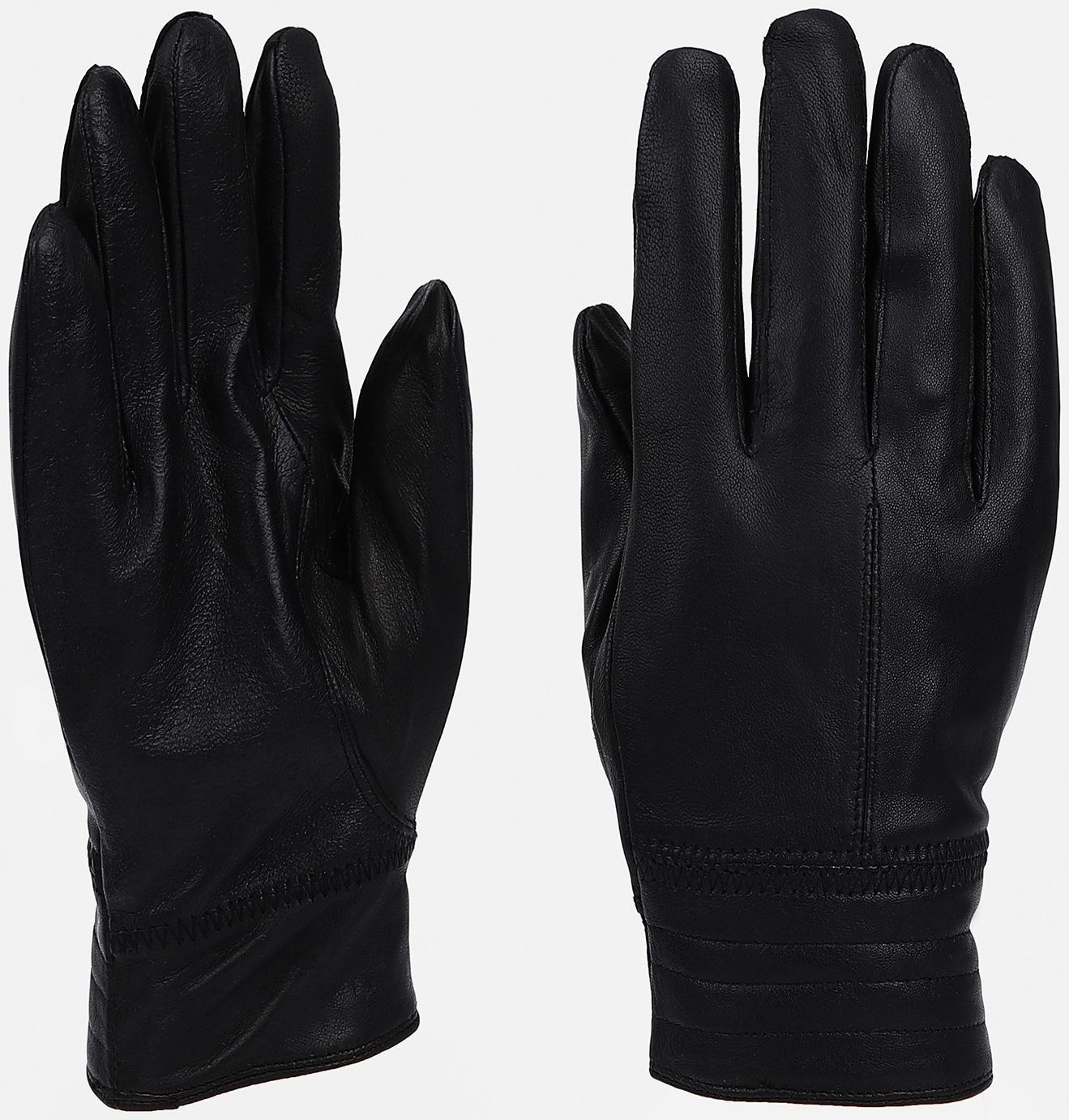 Перчатки мужские, безразмерные, с утеплителем, цвет чёрный