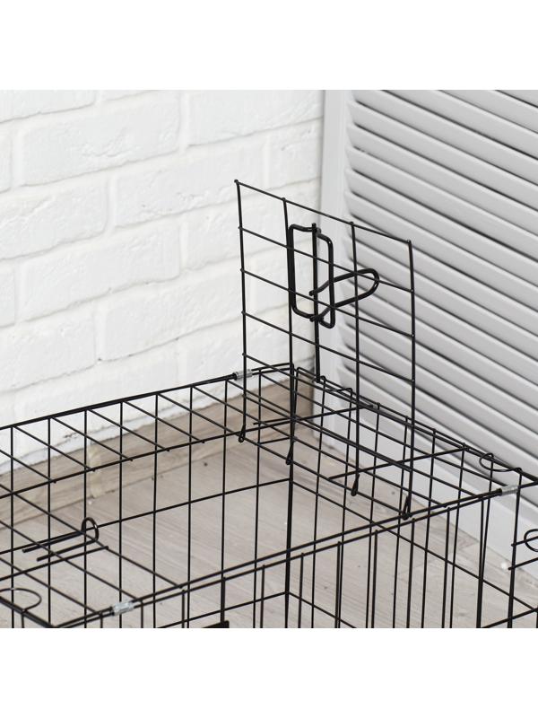 Клетка для собак 51 х 35 х 41 см, черная