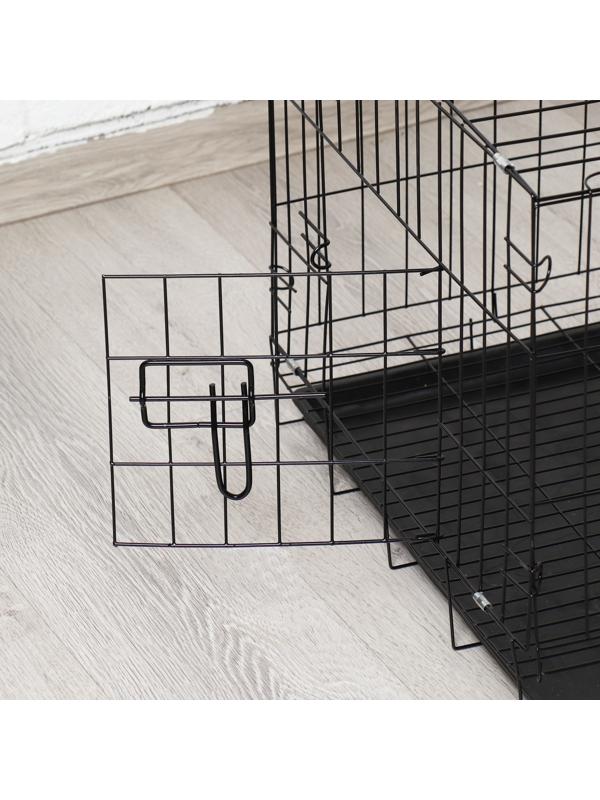 Клетка для собак 51 х 35 х 41 см, черная