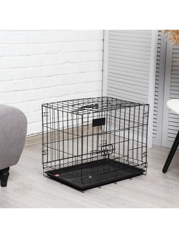 Клетка для собак 51 х 35 х 41 см, черная