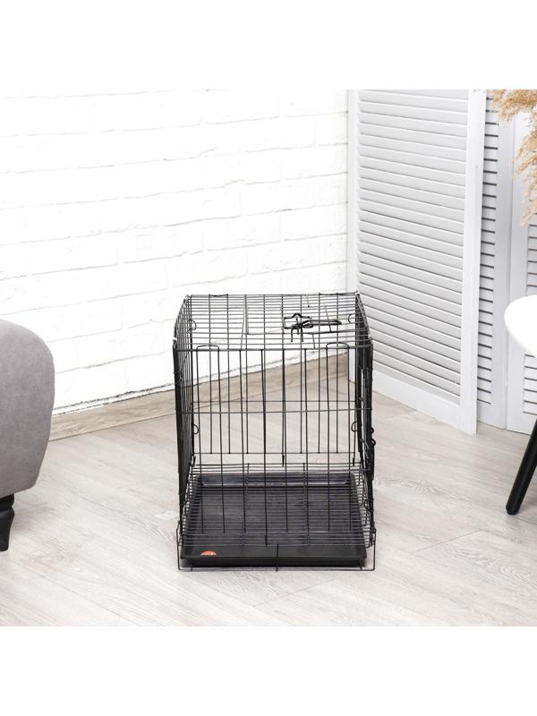 Клетка для собак 51 х 35 х 41 см, черная