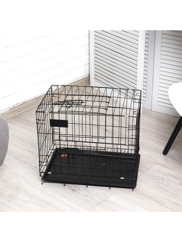 Клетка для собак 51 х 35 х 41 см, черная