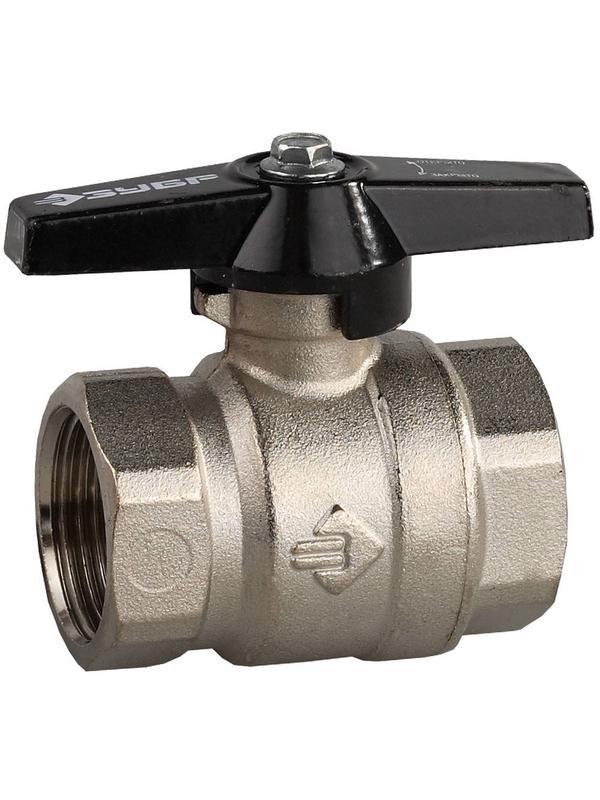 ЗУБР d 1″, ручка ″бабочка″, ″мама-мама″, полнопроходной шаровой кран (4-51323-C-1)