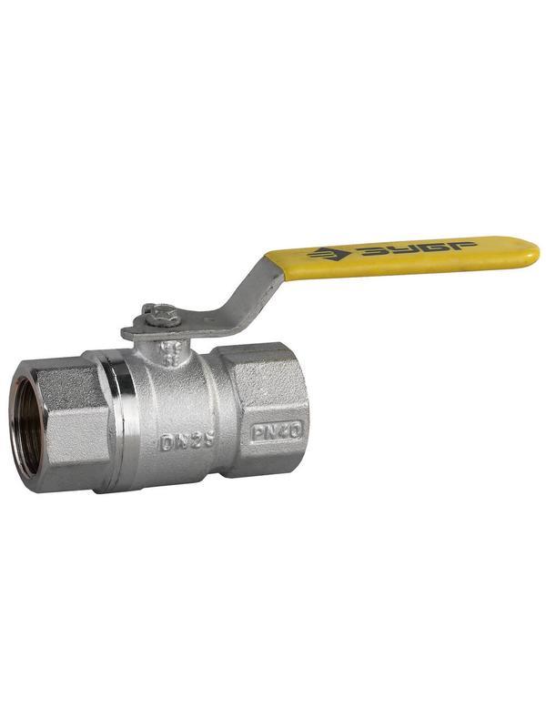 ЗУБР d 1″, ручка-рычаг ″мама-мама″, полнопроходной газовый шаровой кран (4-51720-C-1)