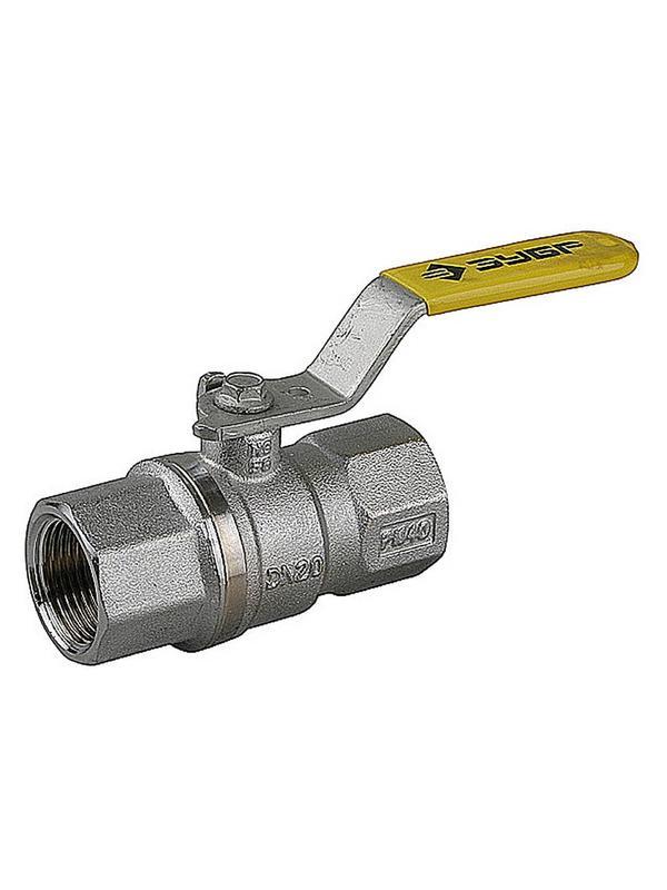 ЗУБР d 1/2″, ручка-рычаг ″мама-мама″, полнопроходной газовый шаровой кран (4-51720-C-1/2)