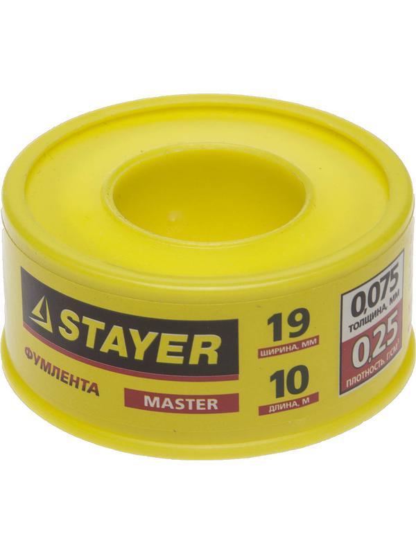 STAYER 0.075 мм х 19 мм х 10 м, 0.25 г/см3, ФУМ лента (12360-19-025)