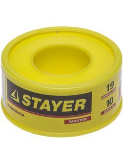 STAYER 0.075 мм х 19 мм х 10 м, 0.40 г/см3, ФУМ лента (12360-19-040)