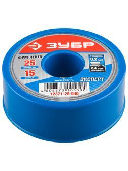 ЗУБР 0.2 мм х 25 мм х 15 м, 0.40 г/см3, ФУМ лента (12371-25-040)