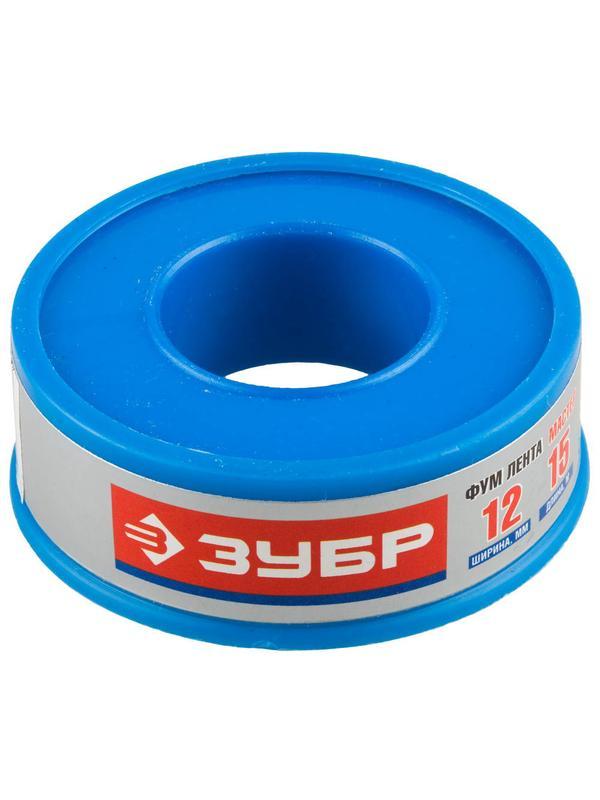 ЗУБР 0.1 мм х 12 мм х 15 м, 0.40 г/см3, ФУМ лента (12373-12-040)