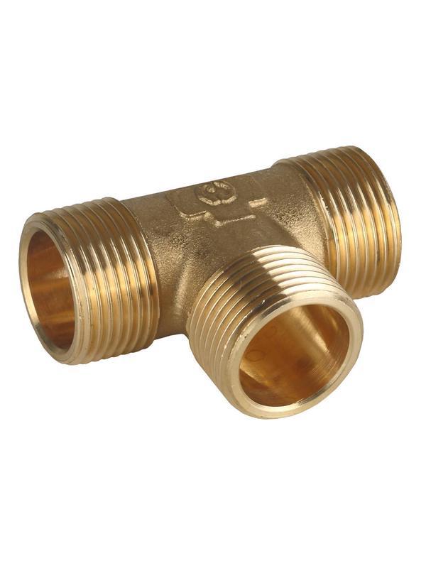 GENERAL FITTINGS наружная резьба 3/4″, латунь, тройник (51054-3/4)