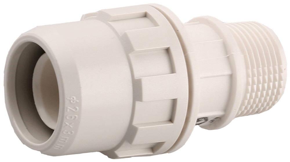 ЗУБР ШиреФит, штуцер с гайкой 20 мм - 3/4″, муфта (51461-20-3/4)