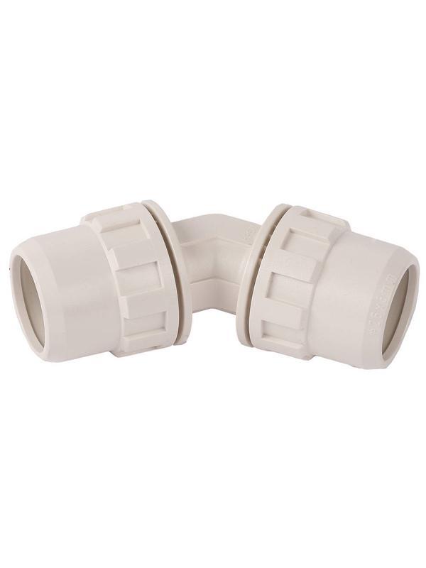 ЗУБР ШиреФит штуцер с гайкой - штуцер с гайкой 45°, 32 мм, угловой соединитель (51491-32)