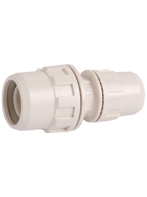 ЗУБР ШиреФит штуцер с гайкой - штуцер с гайкой, 26 мм - 20 мм, редукционный соединитель (51494-26-20)