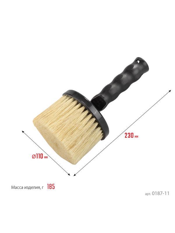 STAYER PROLine, 110 мм, щетина из натурального растительного волокна, круглая, битумная, все виды ЛКМ, макловица, Professional (0187-11)