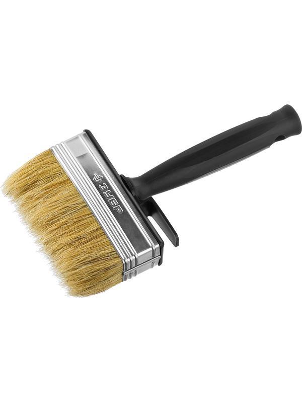 ЗУБР 3 х 10 см, светлая натуральная щетина, пластмассовый корпус, все виды ЛКМ, макловица (01802-10)