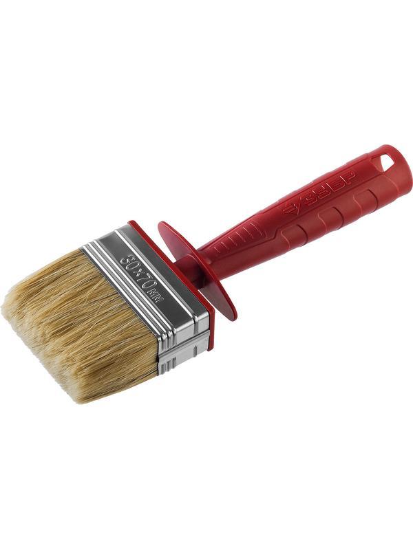 ЗУБР УНИВЕРСАЛ, 3 х 7 см, светлая щетина, пластмассовый корпус, все виды ЛКМ, макловица (01825-07)